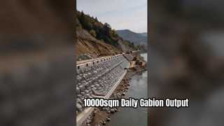 Lưới Gabion là lồng dây lục giác chứa đầy đá。