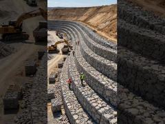 Tường chắn Gabion đáng tin cậy để bảo vệ lũ sông núi