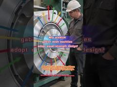 Máy lưới rọ CNC JINLIDA áp dụng thiết kế có độ bền bằng nhau để cân bằng ứng suất trên tất cả các bộ phận.